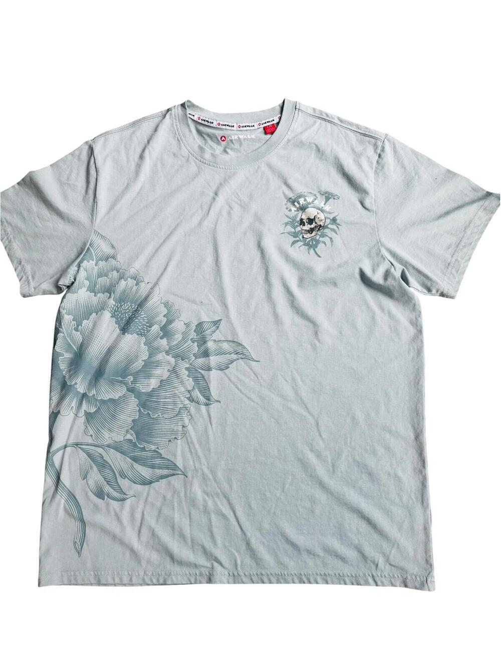 💀Airwalk Y2K Graphic Tee Skull Floral Streetwear